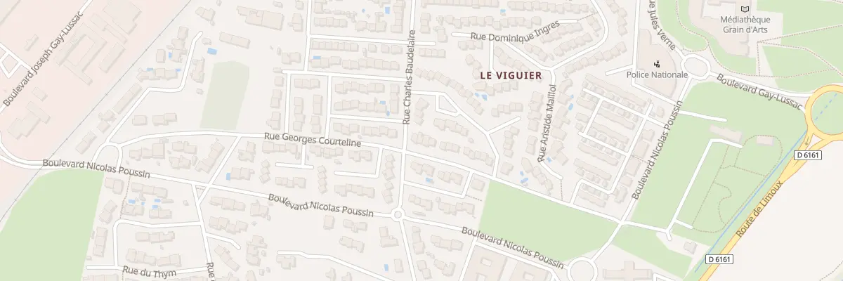Plan du 24 Rue Georges Courteline à Carcassonne