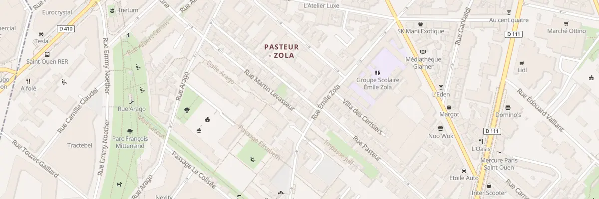 Plan du 30 Pas Robespierre à Saint-Ouen-sur-Seine