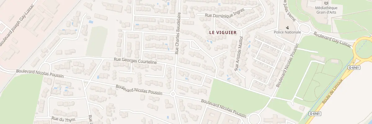 Plan du 22 Rue Georges Courteline à Carcassonne
