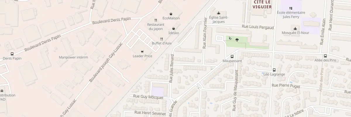 Plan du 24 Rue Danielle Casanova à Carcassonne