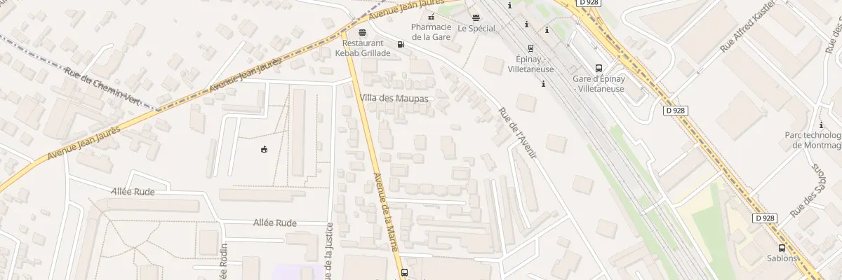 Plan du 124 Av de la Marne à Épinay-sur-Seine