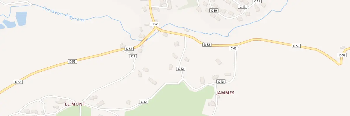 Plan du 5079 Le Mont à Ayrens