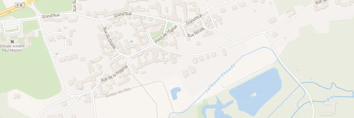 Plan du 6 Rue du Moulin de Pallueau à Estouy
