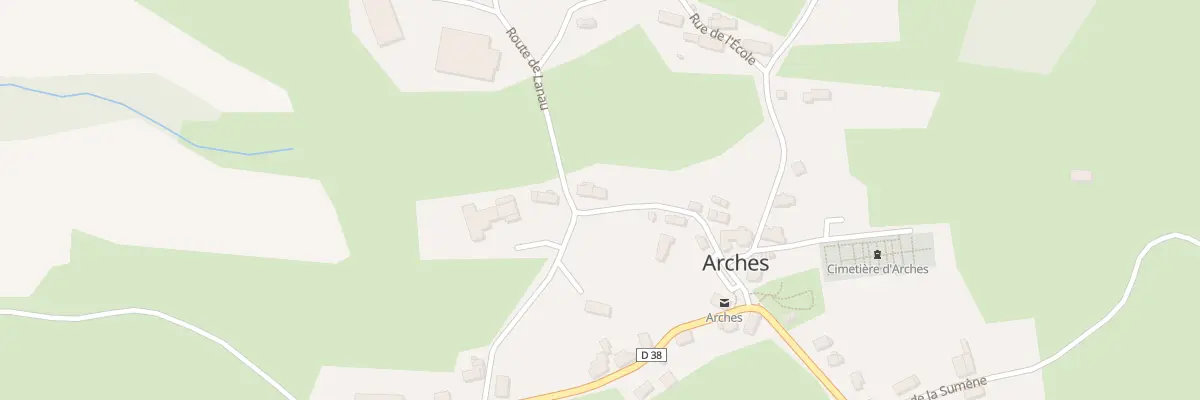 Plan du 3 Rte de Lanau à Arches