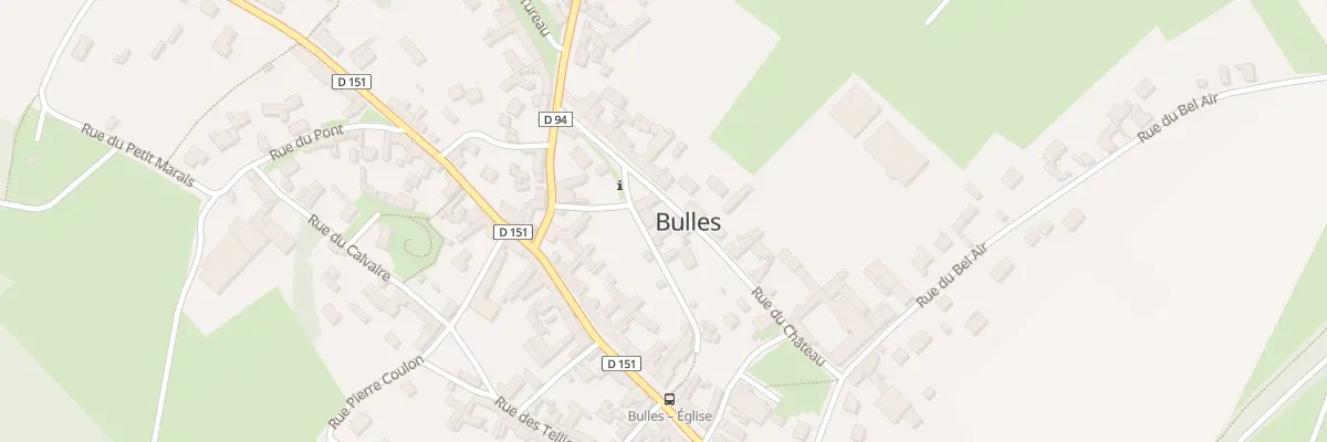 Plan du 3 Rue du Trou Poulette à Bulles