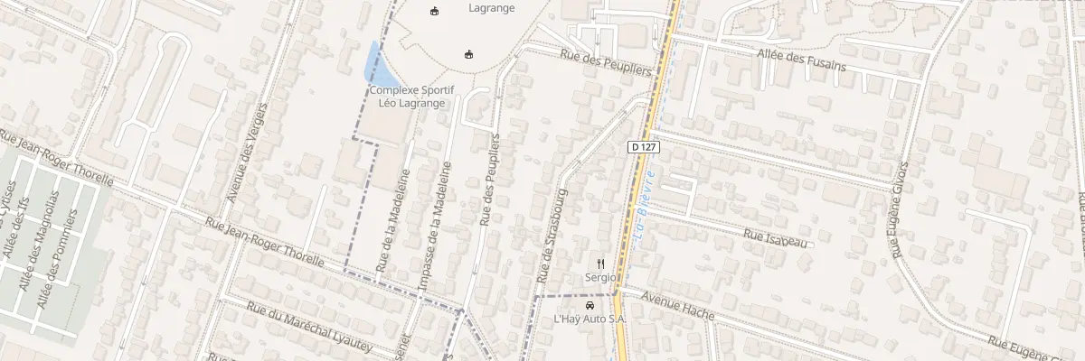 Plan du 22 Rue de Strasbourg à Cachan
