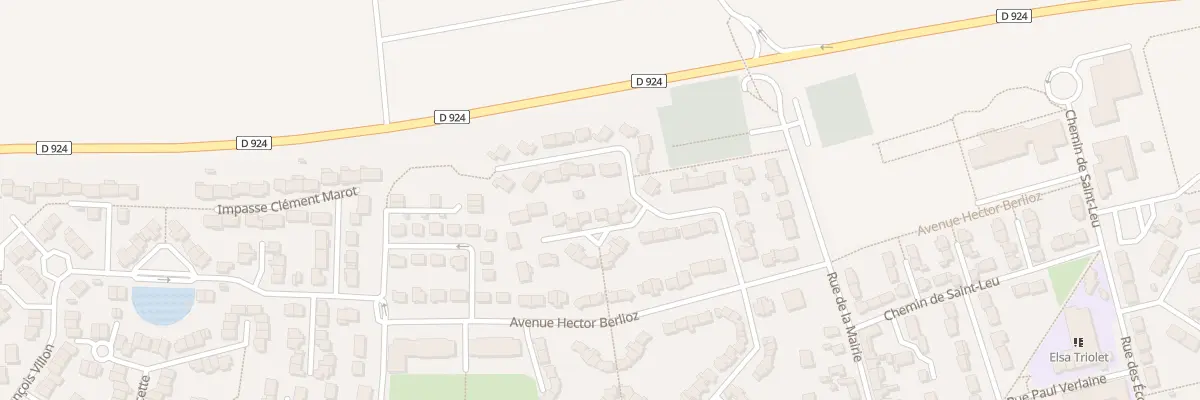 Plan du 20 Rue Georges Bizet à Bruyères-sur-Oise