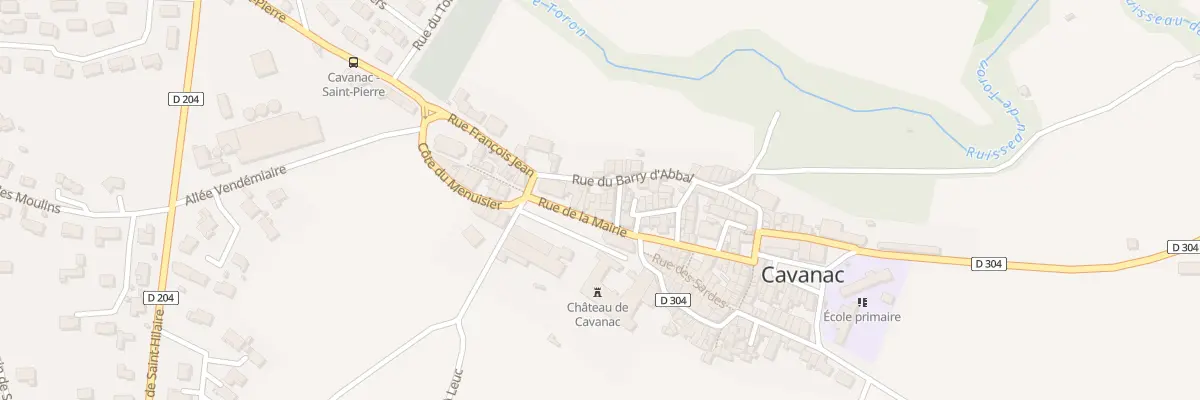 Plan du 105 Rue de la Mairie à Cavanac
