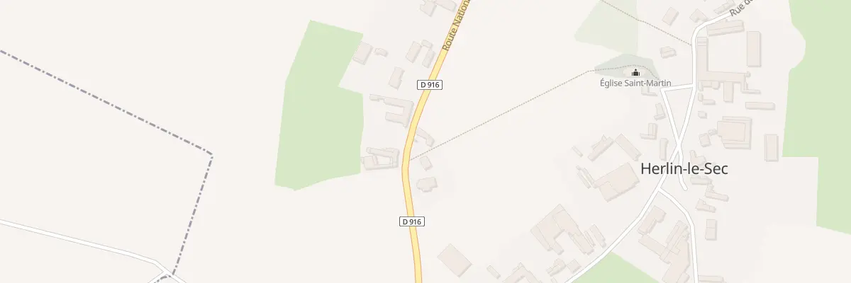 Plan du 27 Rte Nationale à Herlin-le-Sec