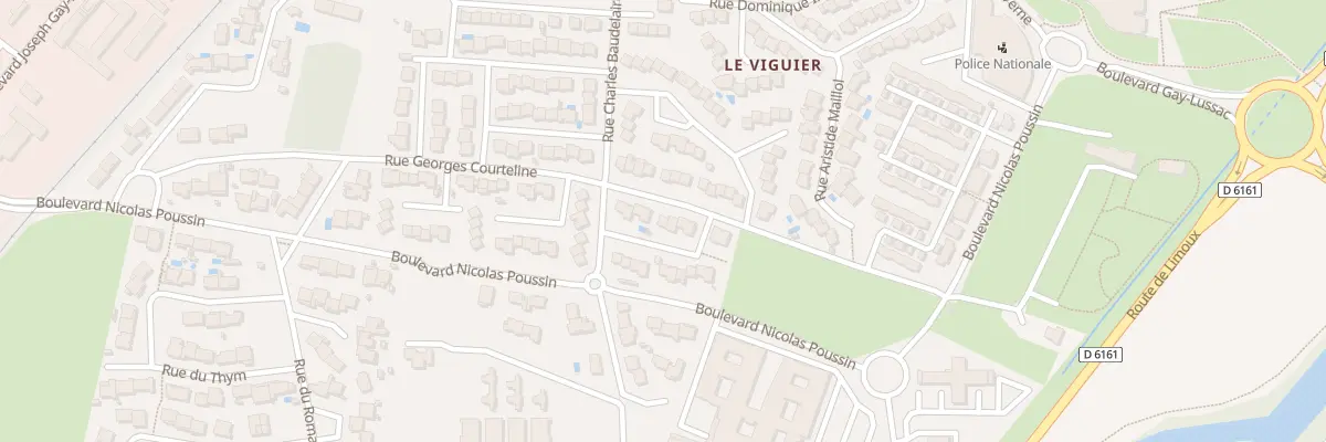 Plan du 7 Rue Georges Courteline à Carcassonne