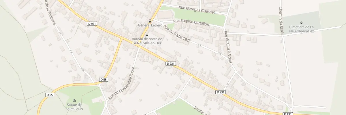 Plan du 54 Rue du Général de Gaulle à La Neuville-en-Hez