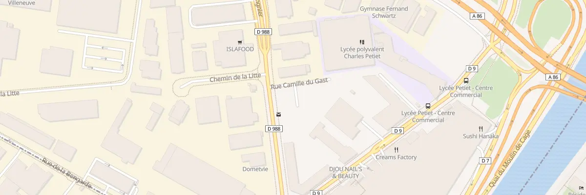 Plan du 13 Rue Camille du Gast à Villeneuve-la-Garenne