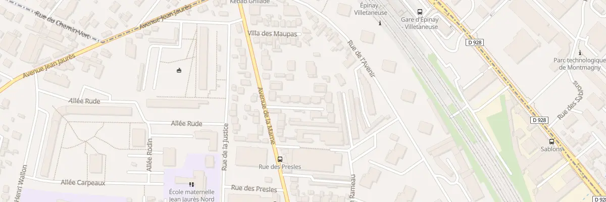 Plan du 116 Av de la Marne à Épinay-sur-Seine
