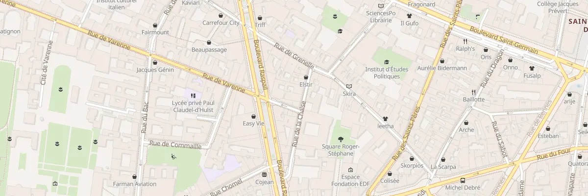 Plan du 12 Rue de la Chaise à Paris 7e Arrondissement
