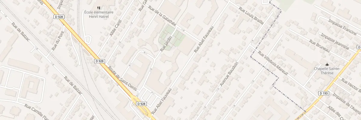 Plan de Rte Saint Denis à Deuil-la-Barre
