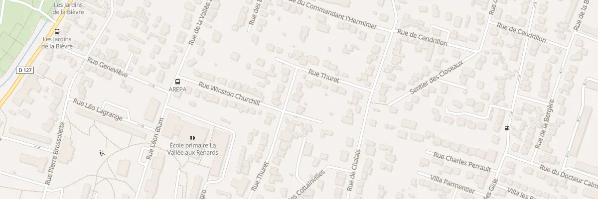 Plan du 13 Rue Thuret à L’Haÿ-les-Roses