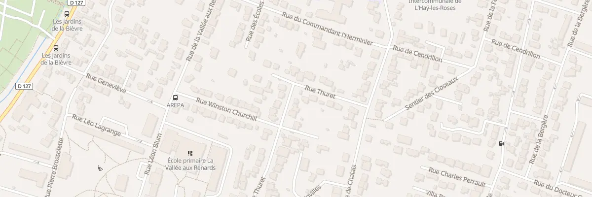 Plan du 9 Rue Thuret à L’Haÿ-les-Roses