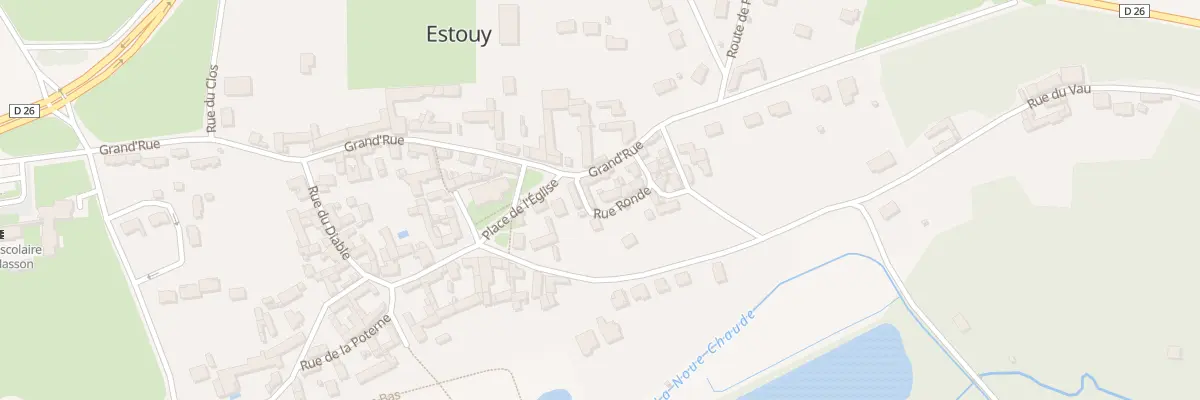 Plan du 1 Rue Ronde à Estouy