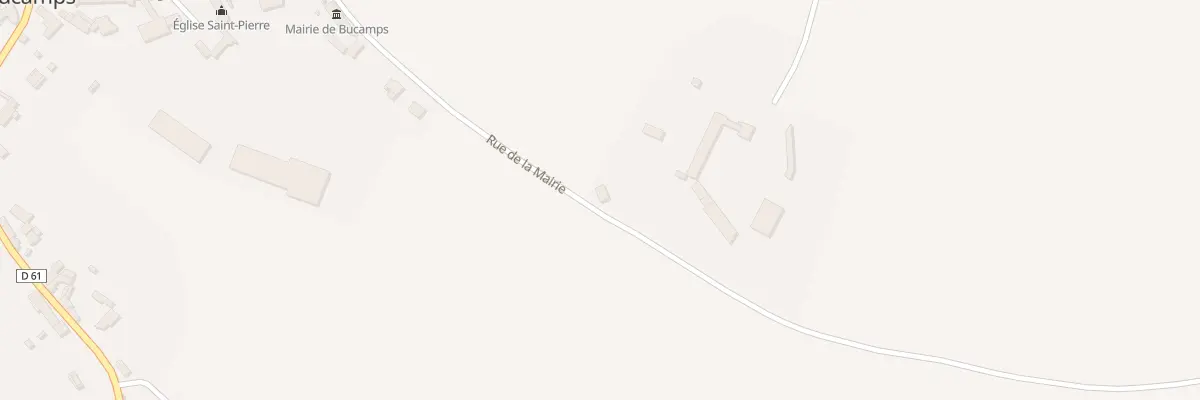 Plan de la Rue de la Mairie à Bucamps