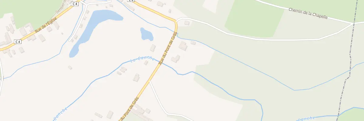 Plan du 595 Rue du Pont de Grès à Bouret-sur-Canche
