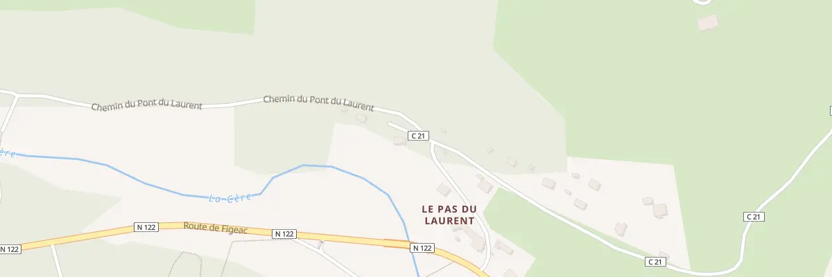 Plan du 5 Che du Pont du Laurent à Sansac-de-Marmiesse