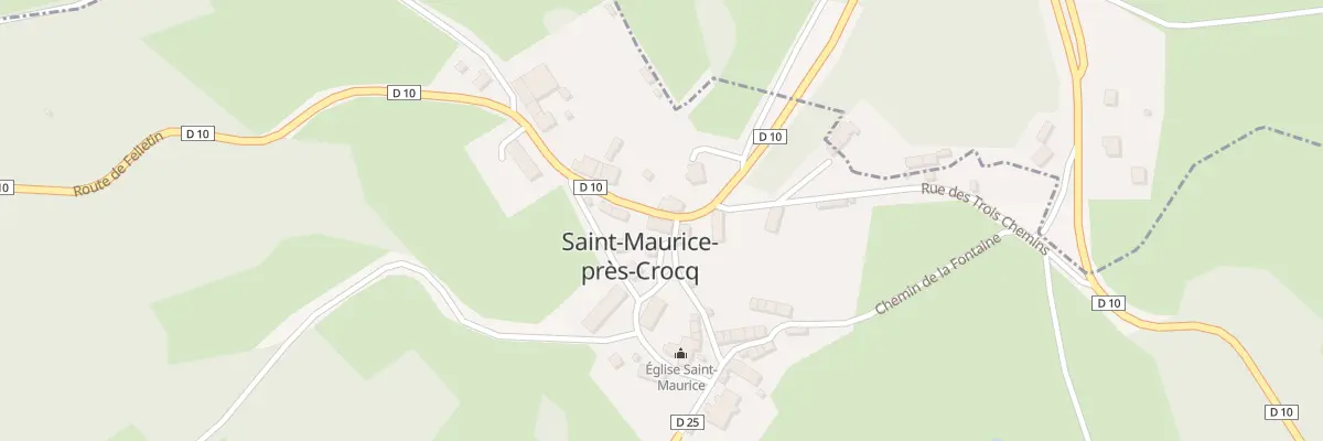Plan du 5061 Le Bourg à Saint-Maurice-près-Crocq