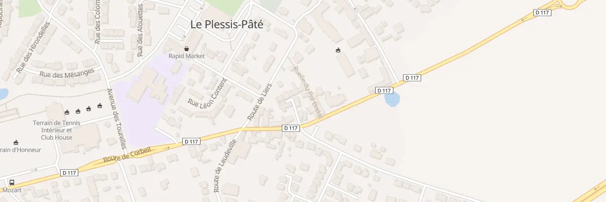 Plan du 1 Imp Route de Corbeil au Plessis-Pâté