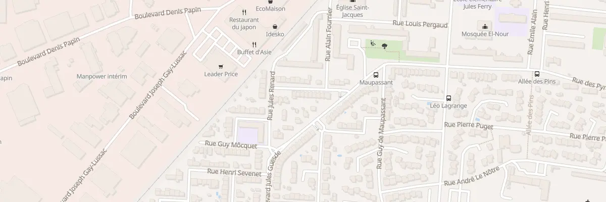 Plan du 13 Rue Danielle Casanova à Carcassonne