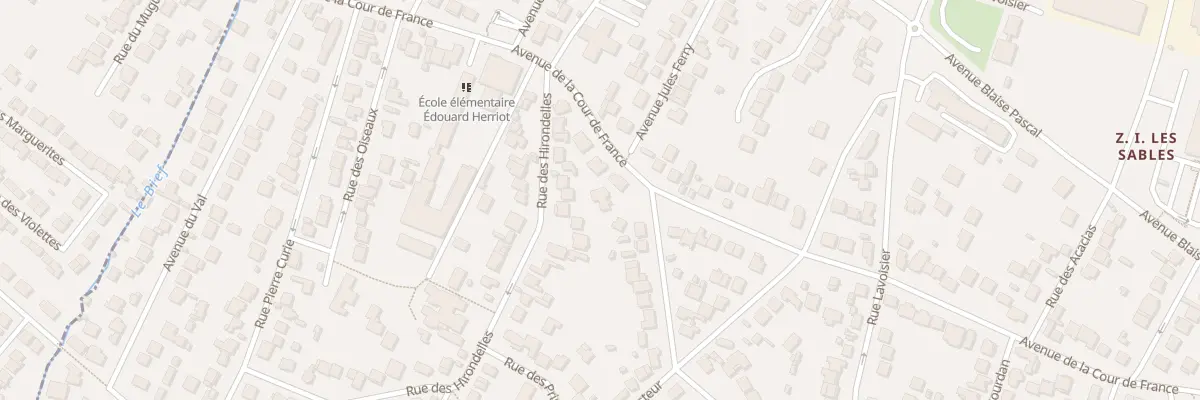Plan du 81B Av de la Cour de France à Morangis