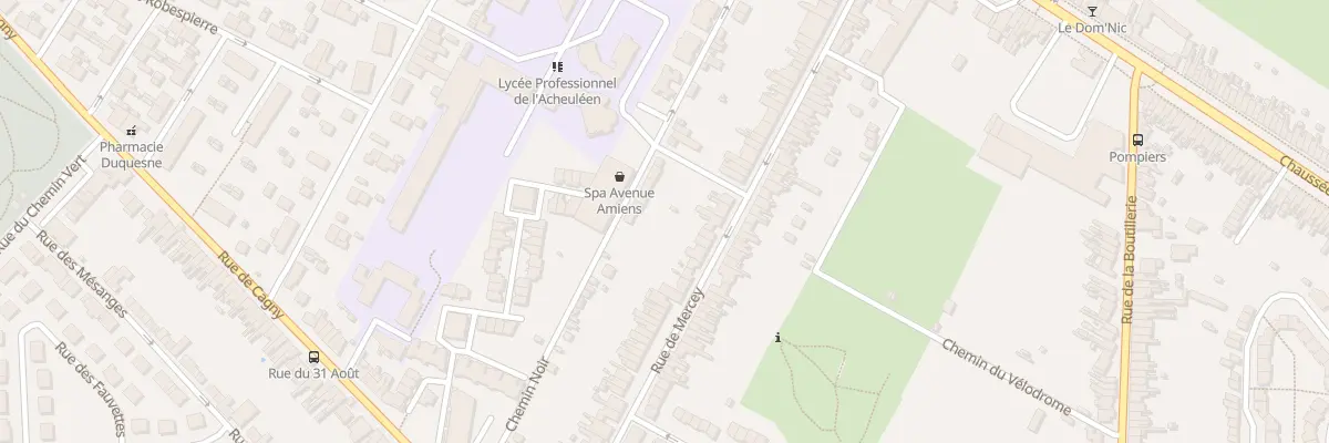Plan du 94 Rue De Mercey à Amiens
