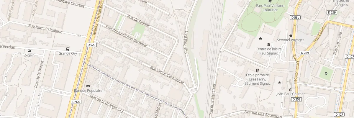 Plan du 6 Rue Victor Carmignac à Arcueil