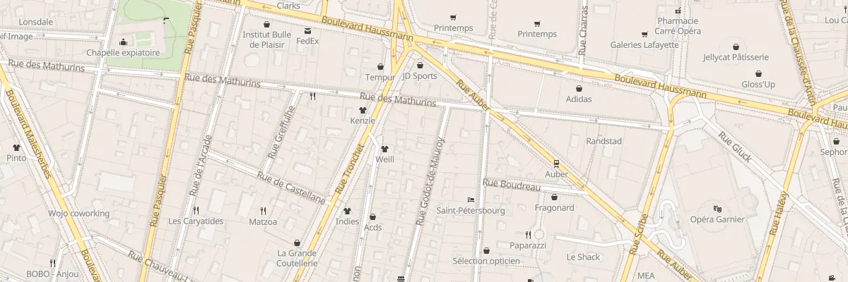 Plan du 43 Rue Godot de Mauroy à Paris 9e Arrondissement