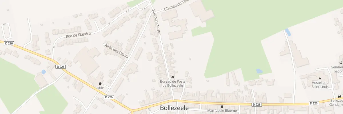 Plan du 20 Rue de la Poste à Bollezeele