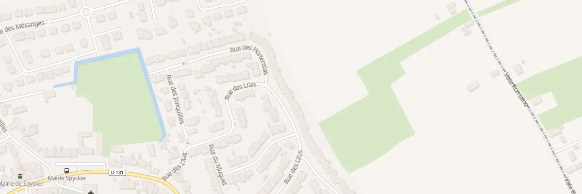 Plan du 39 Rue des Lilas à Spycker