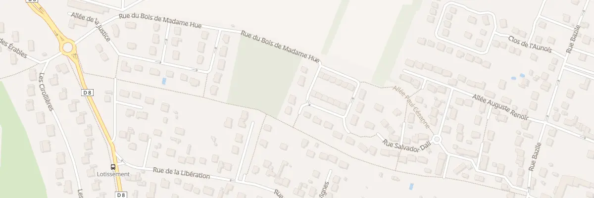 Plan du 6 Rue du Bois de Madame Hue à Saint-Vrain