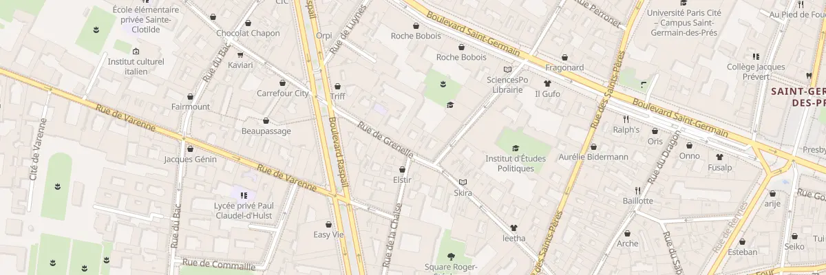 Plan du 38 Rue de Grenelle à Paris 7e Arrondissement