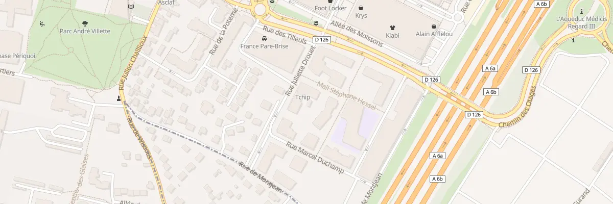 Plan du 7 Rue Juliette Drouet à Fresnes