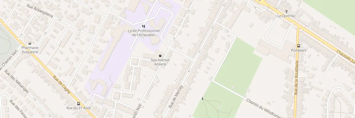Plan du 84 Rue De Mercey à Amiens