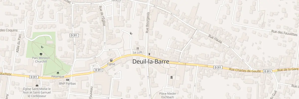 Plan du 6 Rue Bourgeois à Deuil-la-Barre