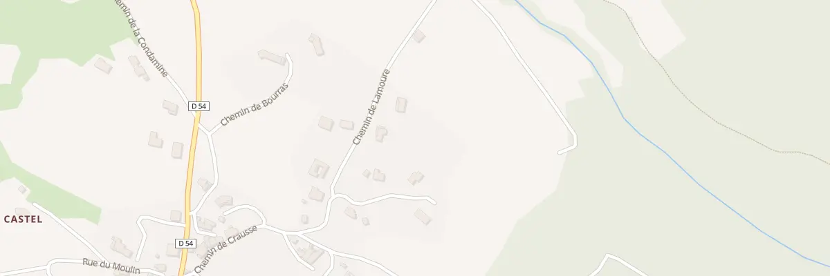 Plan du 6B Chem de Lamoure à Villebazy