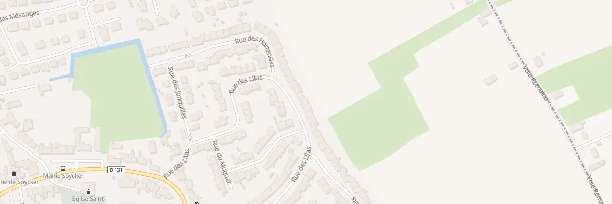 Plan du 43 Rue des Lilas à Spycker