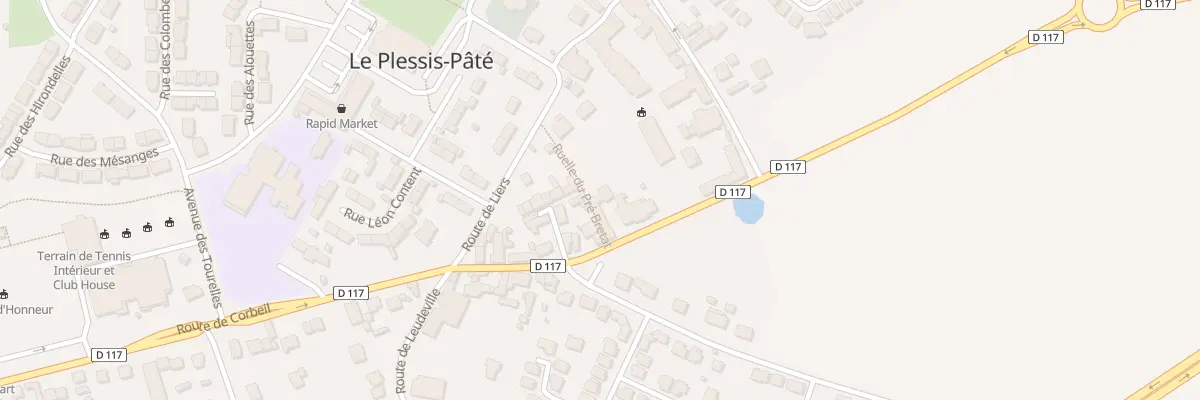Plan du 13 Rte de Corbeil au Plessis-Pâté