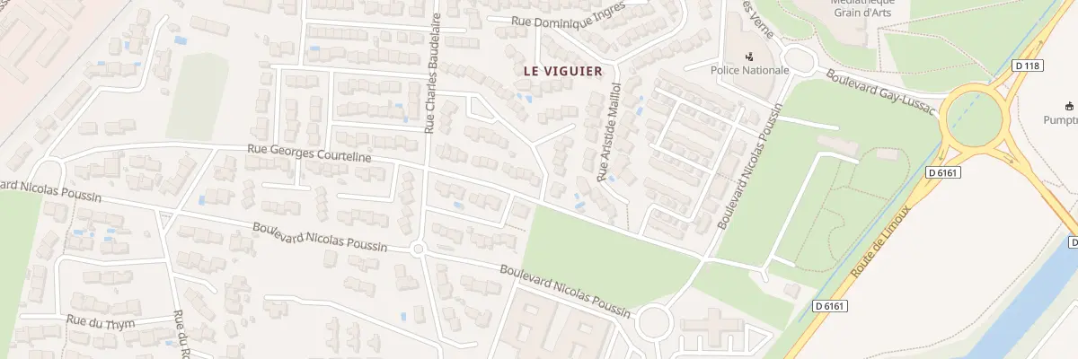 Plan du 4 Rue Georges Courteline à Carcassonne