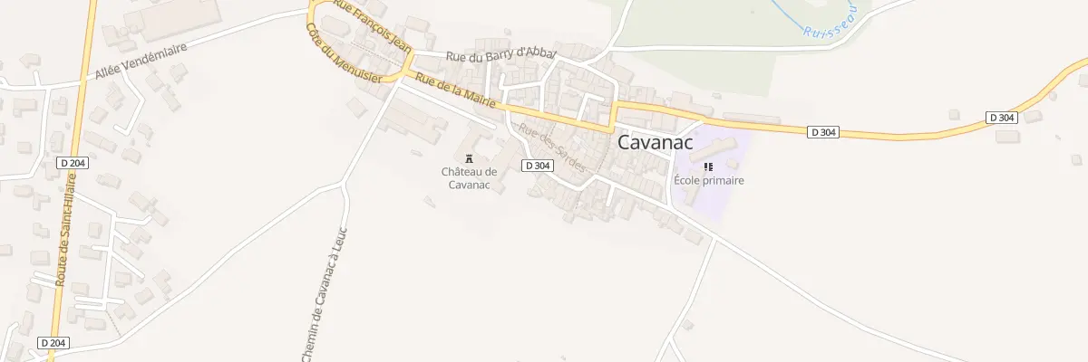 Plan du 26 Rue Etienne Guizard à Cavanac