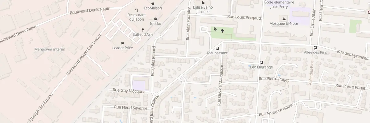 Plan du 3 Rue Danielle Casanova à Carcassonne