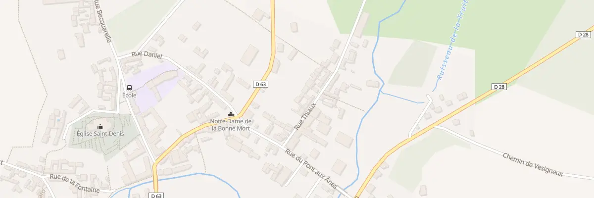 Plan du 5 Rue Thiaux à Paillart