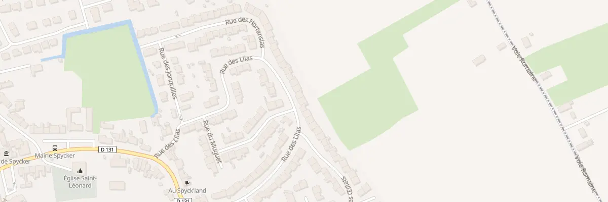 Plan du 49 Rue des Lilas à Spycker