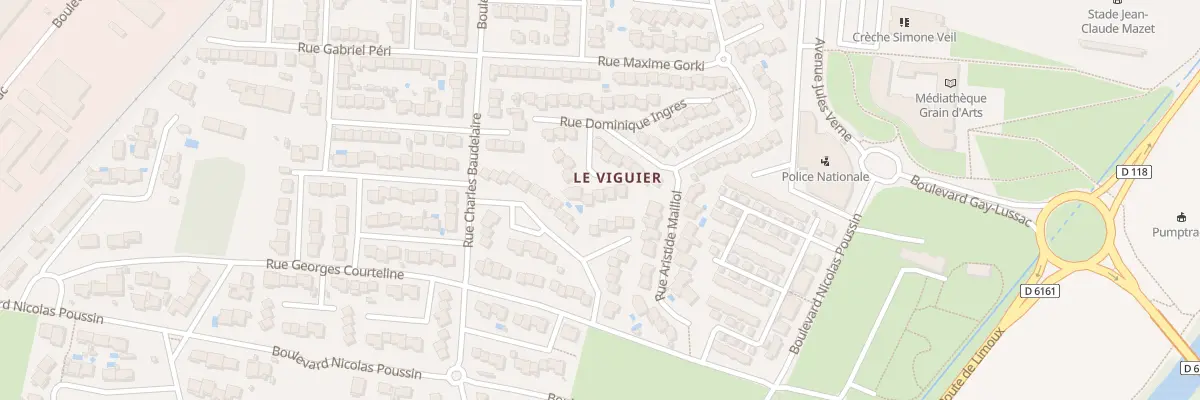 Plan du 5 Rue Jean Antoine Houdon à Carcassonne