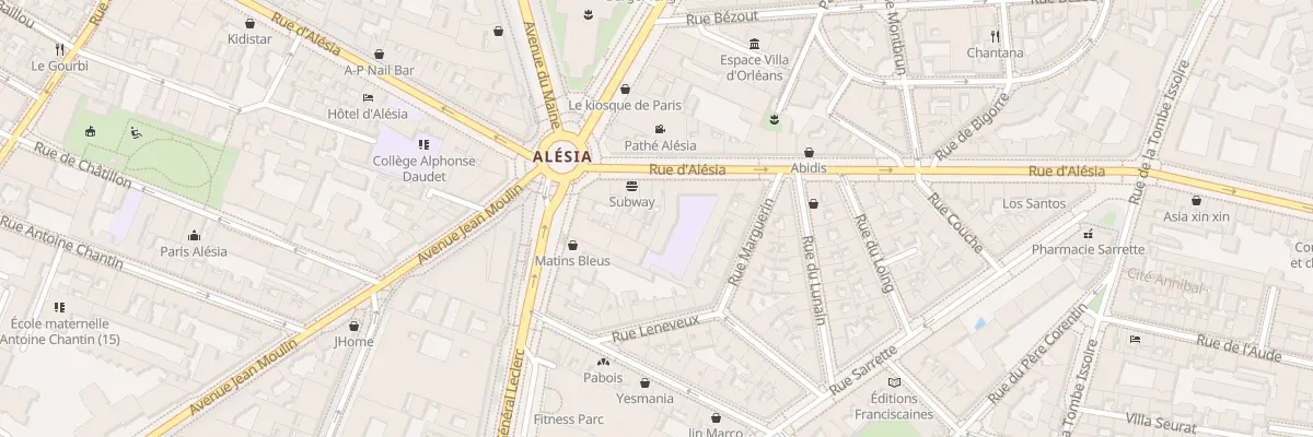 Plan du 81 Rue d’Alésia à Paris 14e Arrondissement
