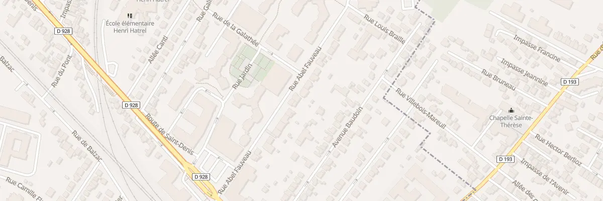 Plan du 28 Rue Abel Fauveau à Deuil-la-Barre